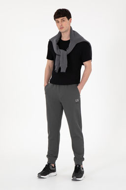 Мужские спортивные штаны антрацитового цвета Неожиданная скидка в корзине