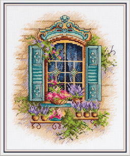 Набор для вышивания PANNA DE-7433 Окно с цветами 18 х 21 см