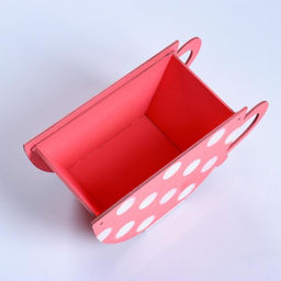 Кашпо деревянное Чашка в горошек, коралловый, 20911 см - Дарим красиво фото 4