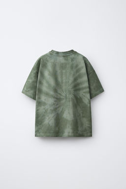 CAMISETA FELPA TIE DYE ESTAMPADO / Verde - Zara фото 2