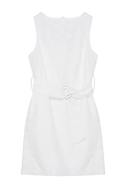 Beyaz Kusakl? A Kesim Brode Mini Dokuma Elbise TWOSS24EL01045 - Trendyolmilla фото 11