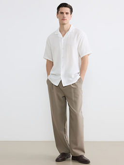 Regular Fit Resort Yaka M?slin Erkek G?mlek