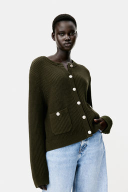 Cardigan en punto de canale