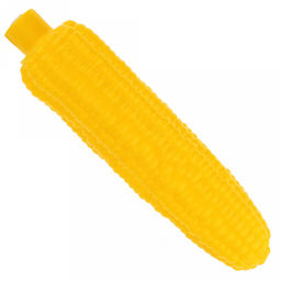 Игрушка для собаки "Кукуруза" 17х4х4см, ПВХ, с пищалкой, фактурная, желтый, "Пэт тойс (Pet toys)" (Китай)