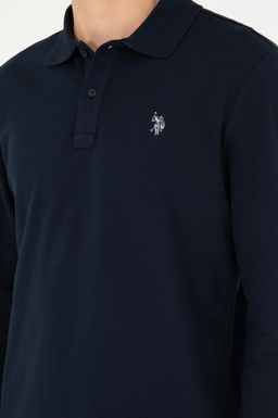 Мужской темно-синий базовый свитшот - U.s. polo assn фото 7