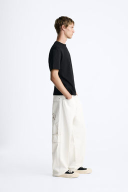 BAGGY JEANS WITH TOPSTITCHING - Zara фото 4