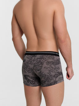 Цена за 2 штуки! Трусы мужские боксеры серые с тату тату на сером4 411221 - Mark formelle фото 4