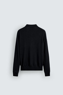 100% WOOL KNIT POLO SHIRT - Zara фото 8