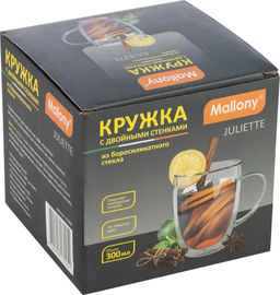 Кружка Juliette, объем 300 мл из боросиликатного стекла с двойными стенками арт.103489 - Mallony фото 4