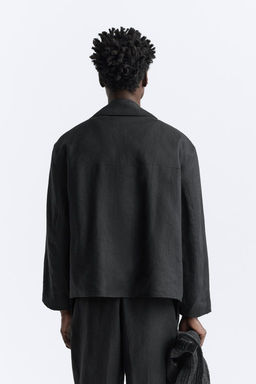 100% LINEN CROPPED TRENCH COAT - Zara фото 4