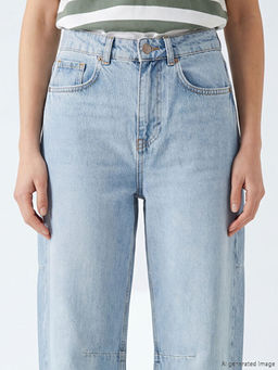 Barrel Fit Kad?n Jean Pantolon