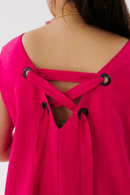 Сарафан ANELLI 1472 малиновый щербет фото 3