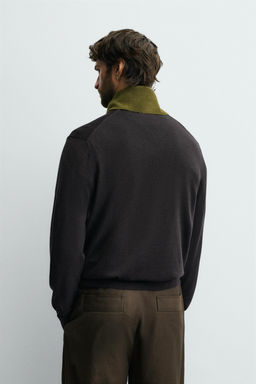 100% WOOL KNIT POLO SHIRT - Zara фото 3