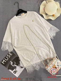 Футболка женская с гипюром - Bruno фото 2