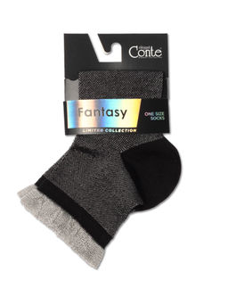 Цена за 2 пары. Носки Классические CONTE Носки из вискозы со сборкой серый - Conte elegant фото 4