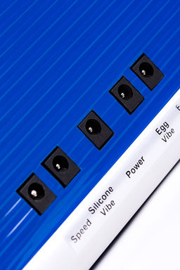 Секс-машина Diva Fuck Box, c двумя насадками, металл, синяя, 39 см  фото 12