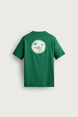 CAMISETA REGULAR FIT ESTAMPADOS COMBINADOS / VERDE - Zara фото 6