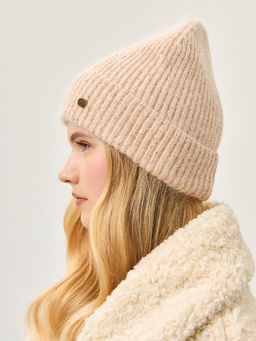 Шапка жен. анг+нейл+акр+люр LB-N88063 beige