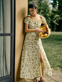 Платье миди с цветочным принтом / Zarina