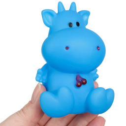 Резиновая игрушка для ванны Крошка Я «Коровка», 8.5 см, с пищалкой
