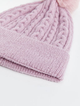 Ponpon Detayl? K?z ?ocuk Atk? ve Bere