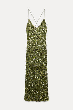 SEQUINNED MIDI DRESS - Zara фото 3