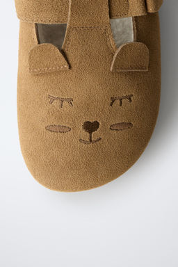 ANIMAL PRINT LEATHER CLOGS - Zara фото 6