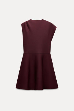 KNIT MINI SKATER DRESS - Zara фото 4