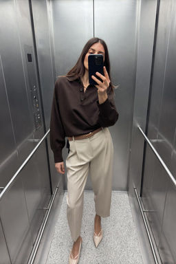 DARTED TROUSERS WITH BELT - Zara фото 15