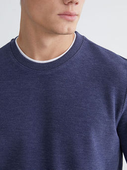 Bisiklet Yaka Erkek Sweatshirt