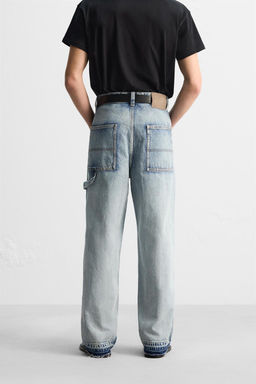 REWORKED CARPENTER JEANS - Zara фото 3