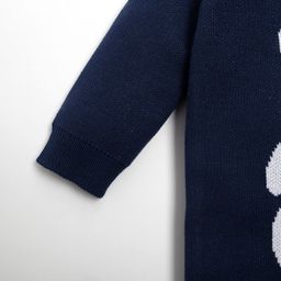 Комбинезон вязаный Крошка Я Мишка рост 80-86 см, цвет синий  фото 4