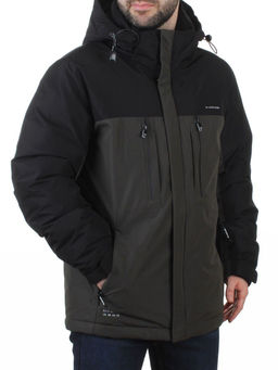 D6594 DK. GREEN/BLACK Куртка мужская зимняя (200 гр. холлофайбер)