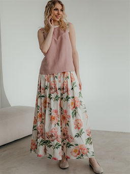 58% лен, 42% хлопок юбка - Волтри фото 4