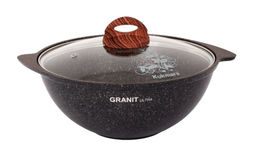 ЛА_АП_GRANIT ULTRA (original) Казан для плова 4,5л со стекл.кр. арт. кго47а
