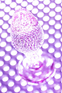 Анальная втулка TOYFA Basic, акрил, фиолетовый, 8 см, 2,8 см