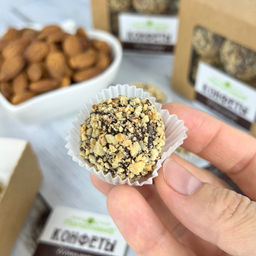 Шоколадные с миндалём, конфеты ручной работы - Мариславна фото 3