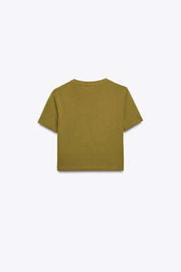 CROPPED STRETCH T-SHIRT - Zara фото 101