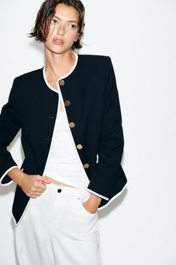 BLAZER VIVOS CONTRASTE / Marino - Zara фото 2