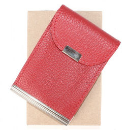 Зажим для купюр Croco-зк-300 (карм на мелочи, 2 кнопки) натуральная кожа красный флотер (113) 206854 фото 5