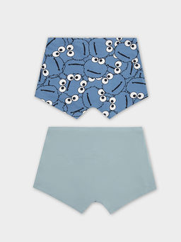 Трусы мужские боксеры мультипак (2 шт.) серо-синие с контурными героями - Mark formelle фото 6