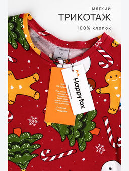 Детская новогодняя пижама Happyfox