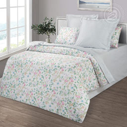 Постельное белье Гардения (сатин Престиж) Семейный/Пододеяльник (молния): 2 шт. - 215*145; Простыня: 1 шт. - 220*240; Наволочка (клапан, ушки): 2 шт. - 70*70; Наволочка (клапан): 2 шт. - 50*70 Престиж - Артпостель фото 2