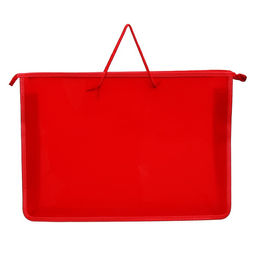 Папка для чертежей и рисунков А3, 470 х 335 х 55 мм, с ручками, пластиковая, молния сверху, Офис - Calligrata фото 2