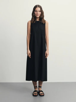 Платье миди изо льна / Zarina  фото 3