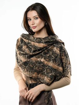 Яркий палантин с анималистичным принтом - Pretty mania фото 10