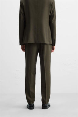 TEXTURED SUIT TROUSERS - Zara фото 6