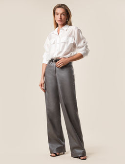 VILATTE / Блузка из полупрозрачного лиоцелла с натуральным шелком  фото 5