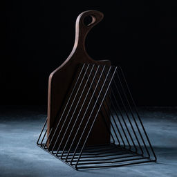 Подставка под разделочные доски Доляна «Лофт», 26×18×21, чёрная