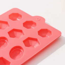 Форма для льда Доляна «Кристаллы», силикон, 22×11 см, 18 ячеек (3.2×2.5 см), МИКС